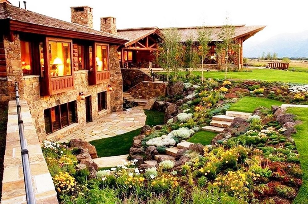 Beautiful garden design and planting